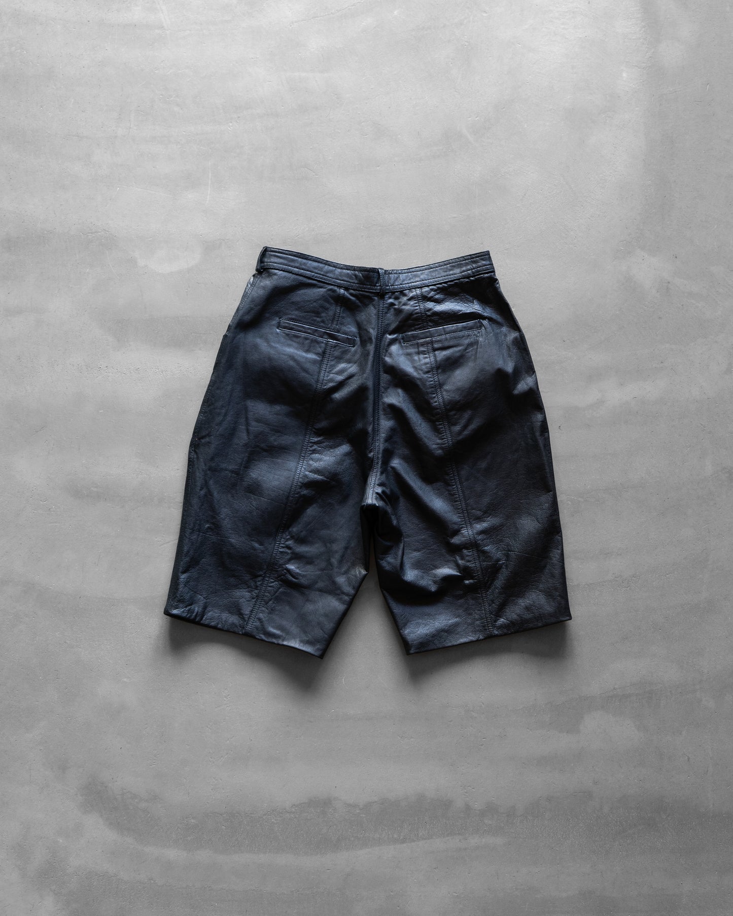 together design leather shorts