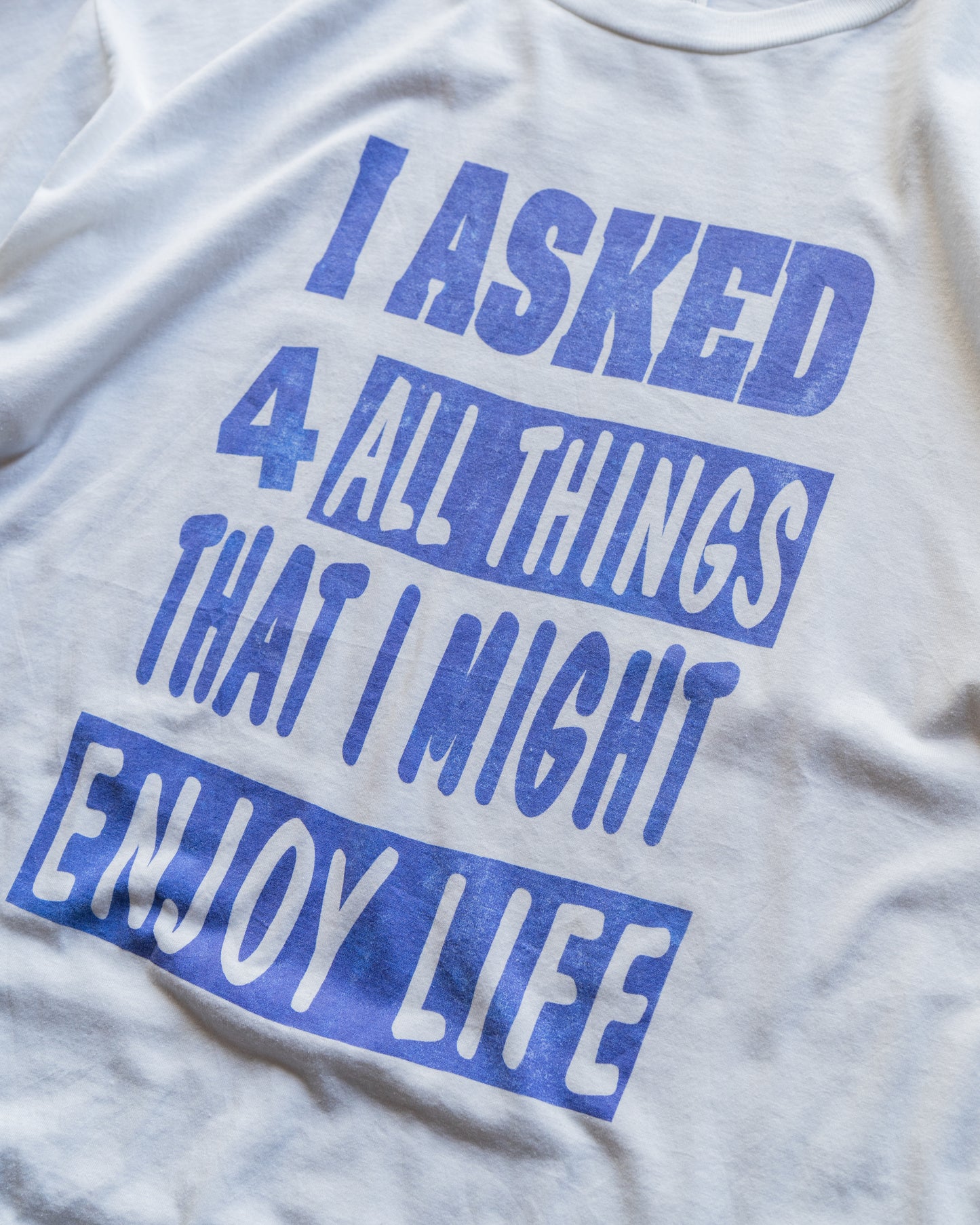 00's lettered print message tee