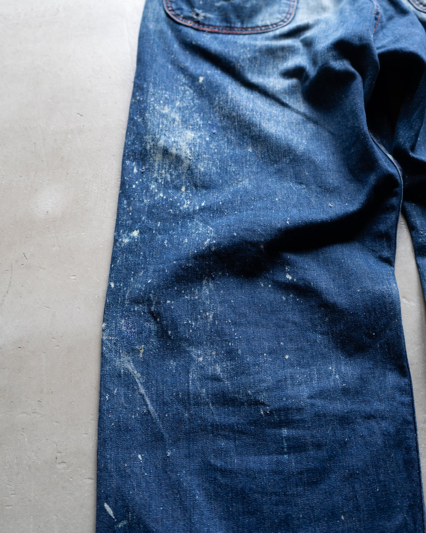 50s vintege pionneer painted work denim pants