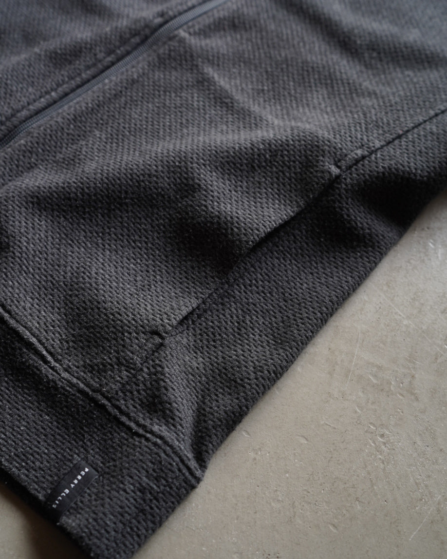 90s Perry Ellis thermal zip-up jacket