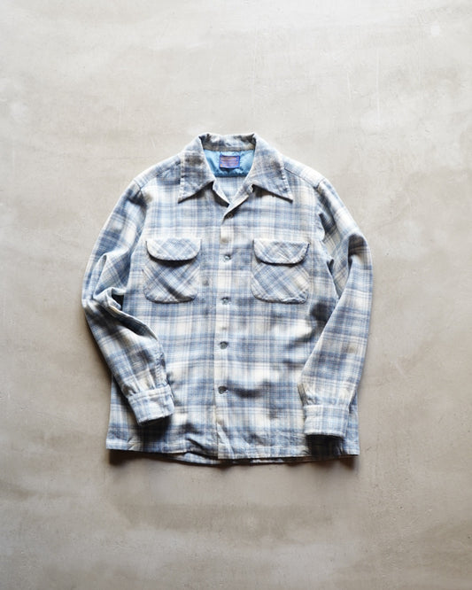 70s PENDLETON wool  plaid pattern shirt
