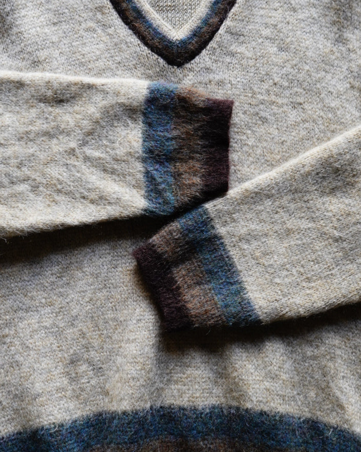 60s~JANTZEN wool mohair V neck knit sweater