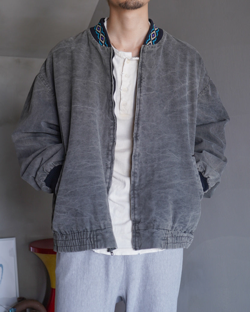 deuces and jacks native pattern ash black jacket