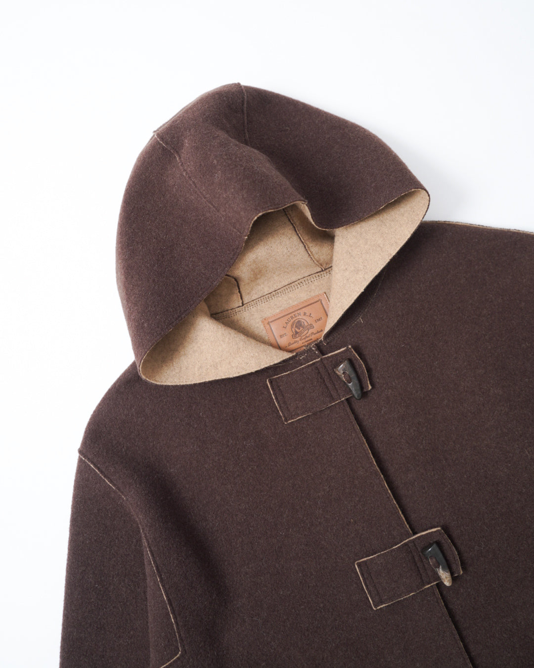 Ralph Lauren wool hooded toggle design jacket