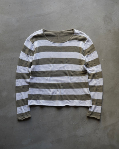 Border design summer long sleeve tee