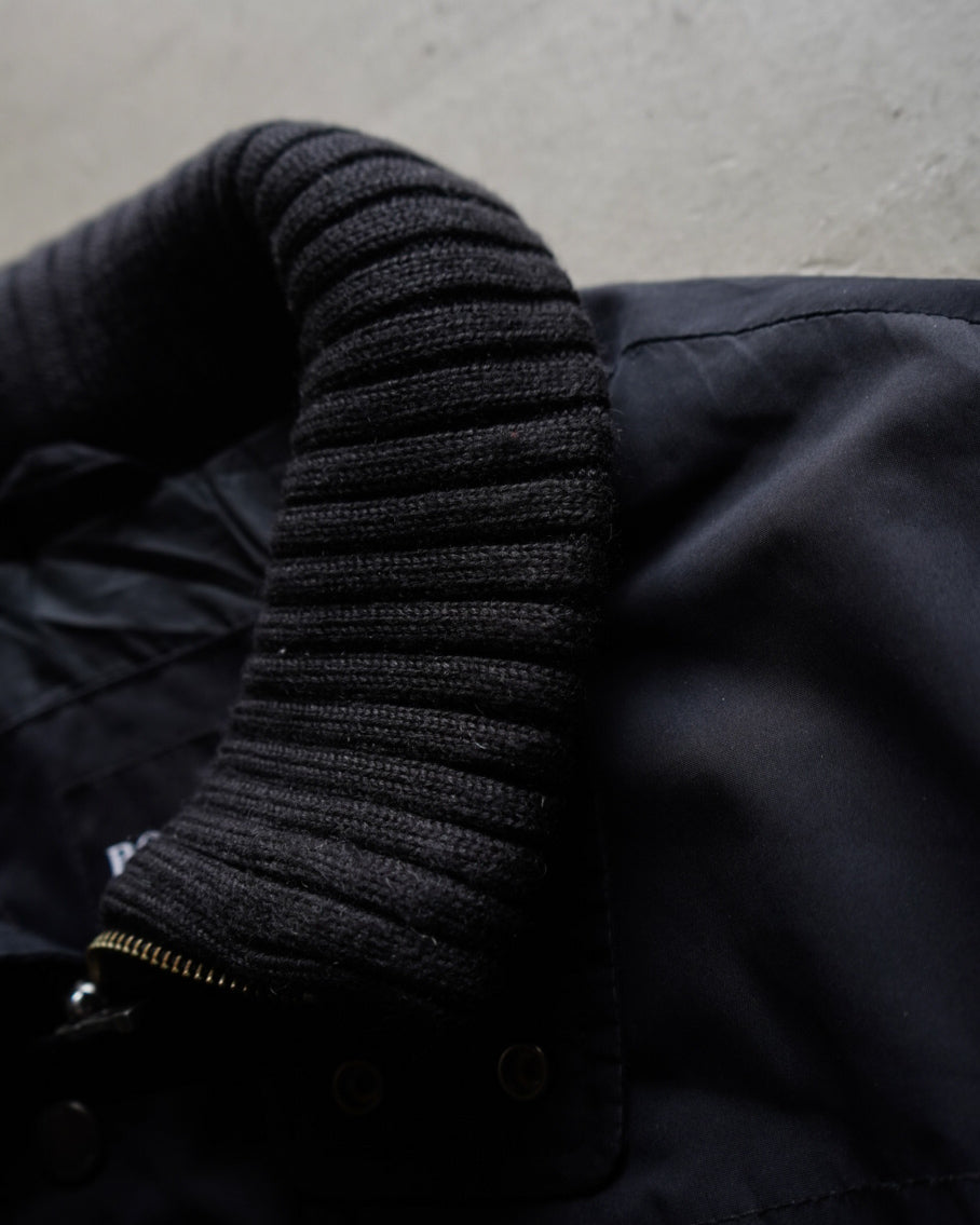 HUGO BOSS stand neck fly front design jacket