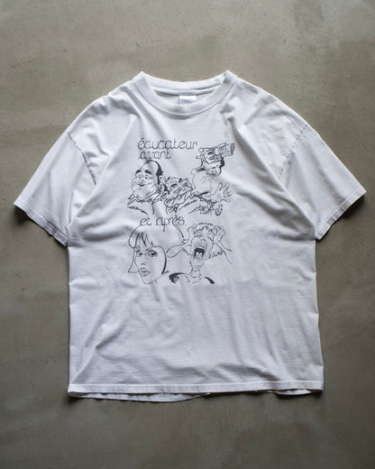 Euro Design Cartoon Print Tee