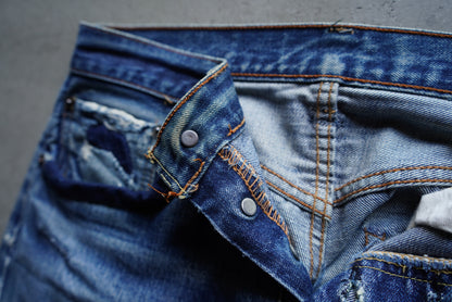 60's Levi's 501 "Big E" good repaired denim pants