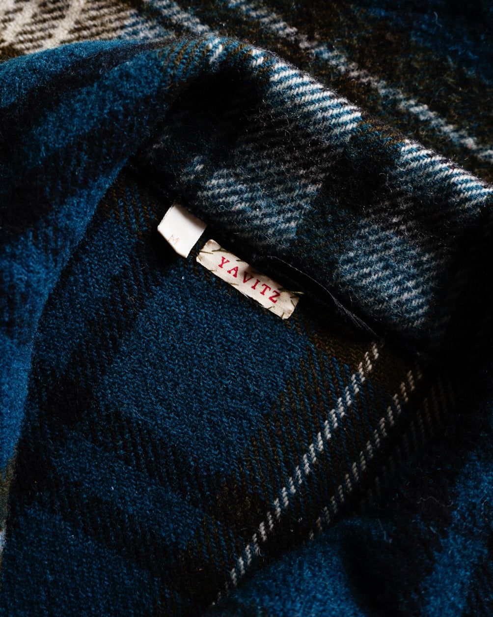 YAVITZ Half-zip pullover flannel shirt jacket