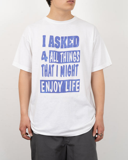 00's lettered print message tee