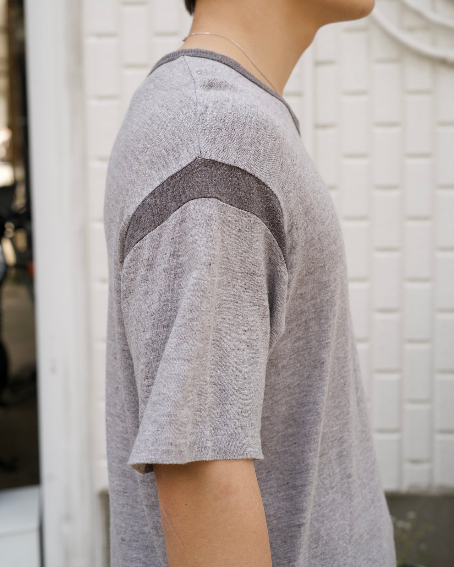 Yohji Yamamoto "Y's for men" linen cotton v-neck tee