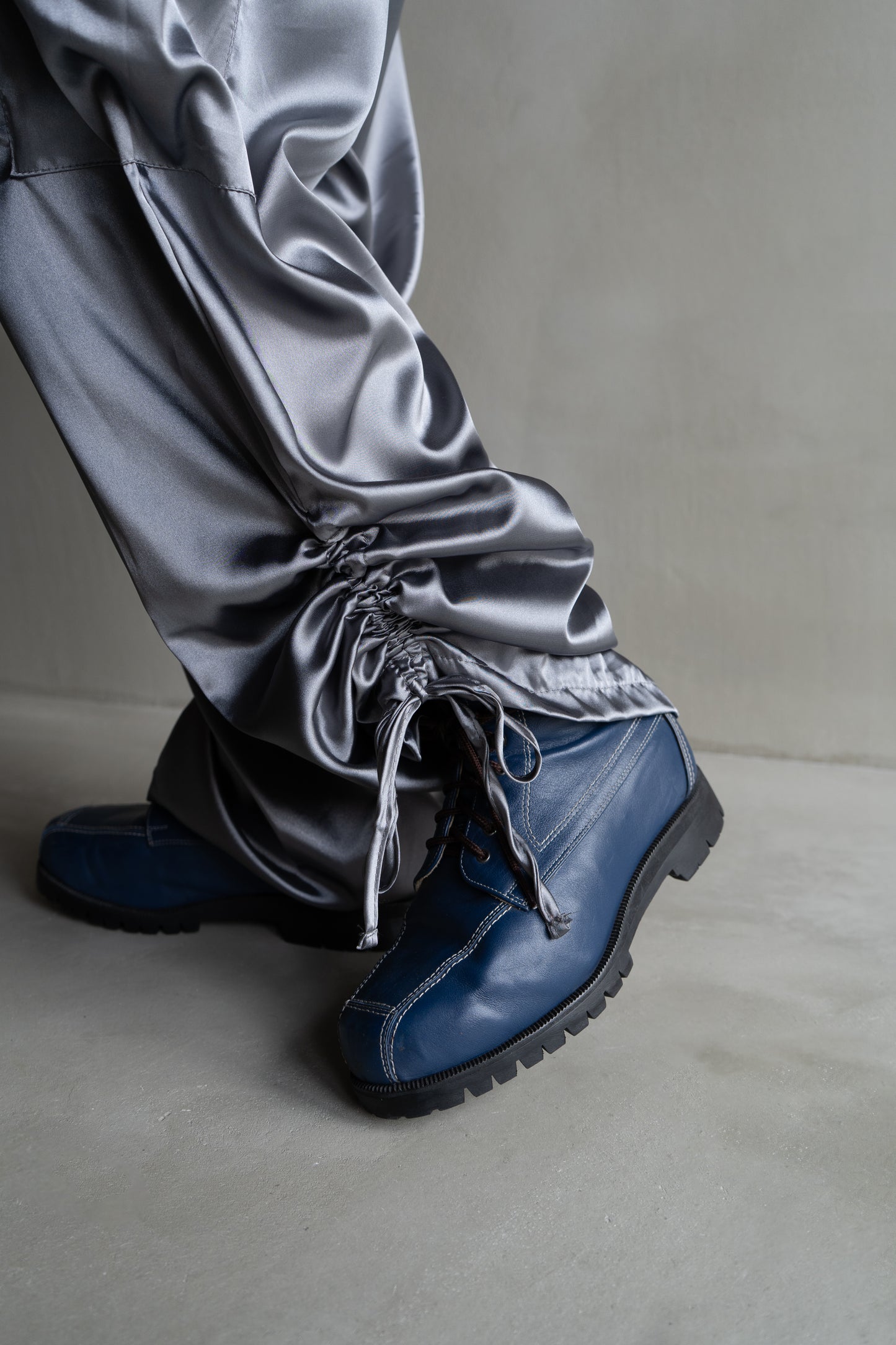 satin cargo easy pants