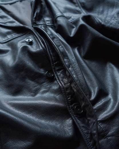 banana republic leather car coat jacket