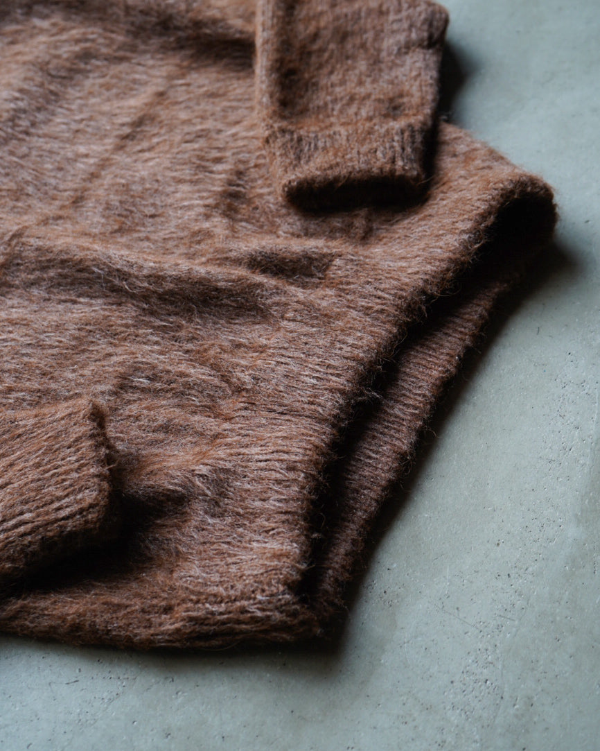 " ladies " 60s alpaca wool v neck knit