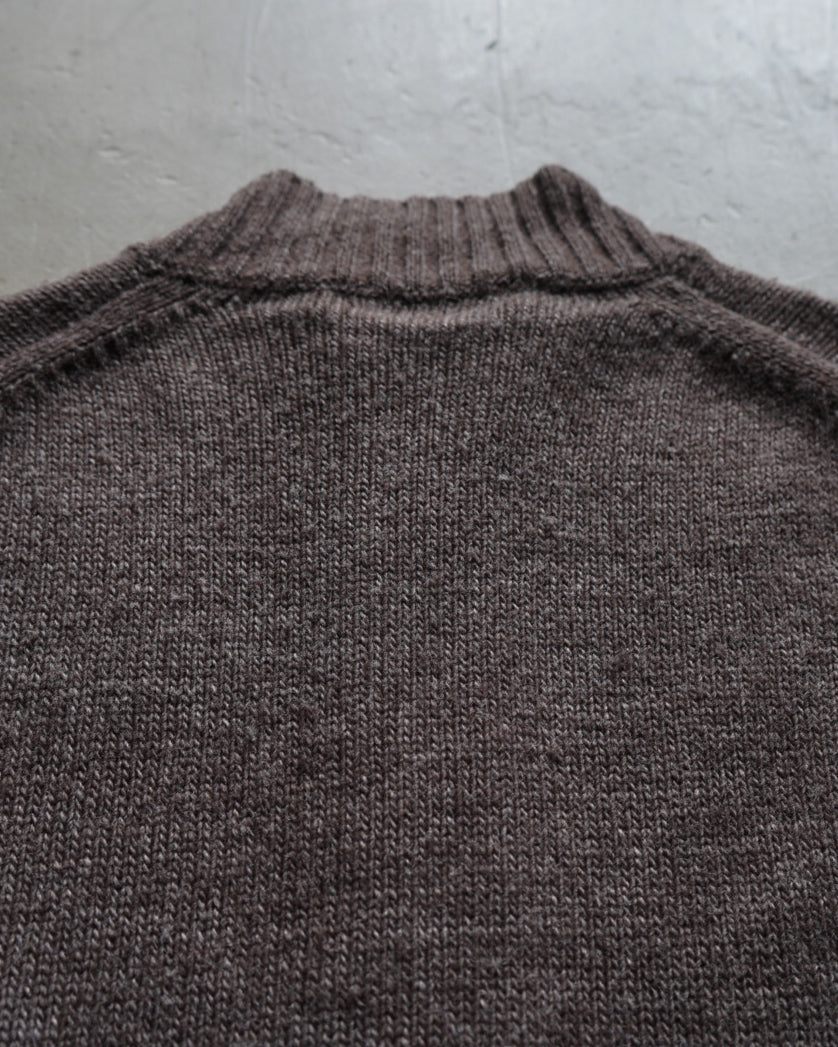 Fibretex wool zip-up knit made in Italy