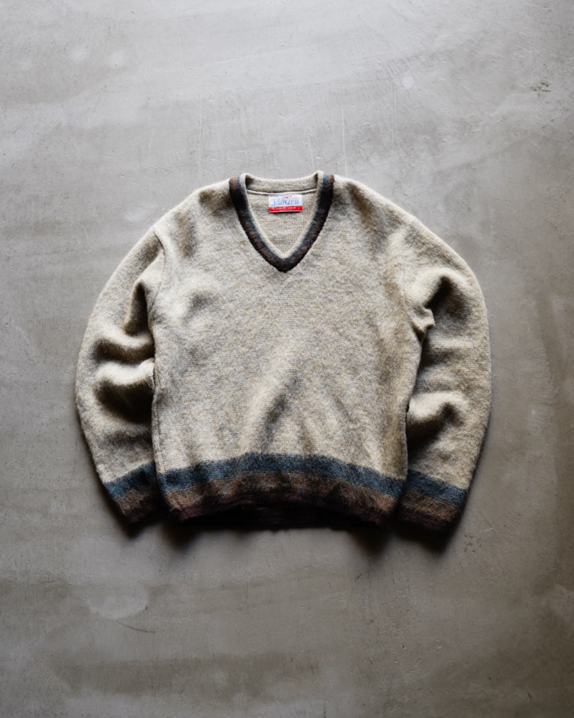60s~JANTZEN wool mohair V neck knit sweater