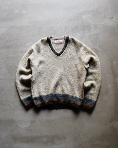 60s~JANTZEN wool mohair V neck knit sweater