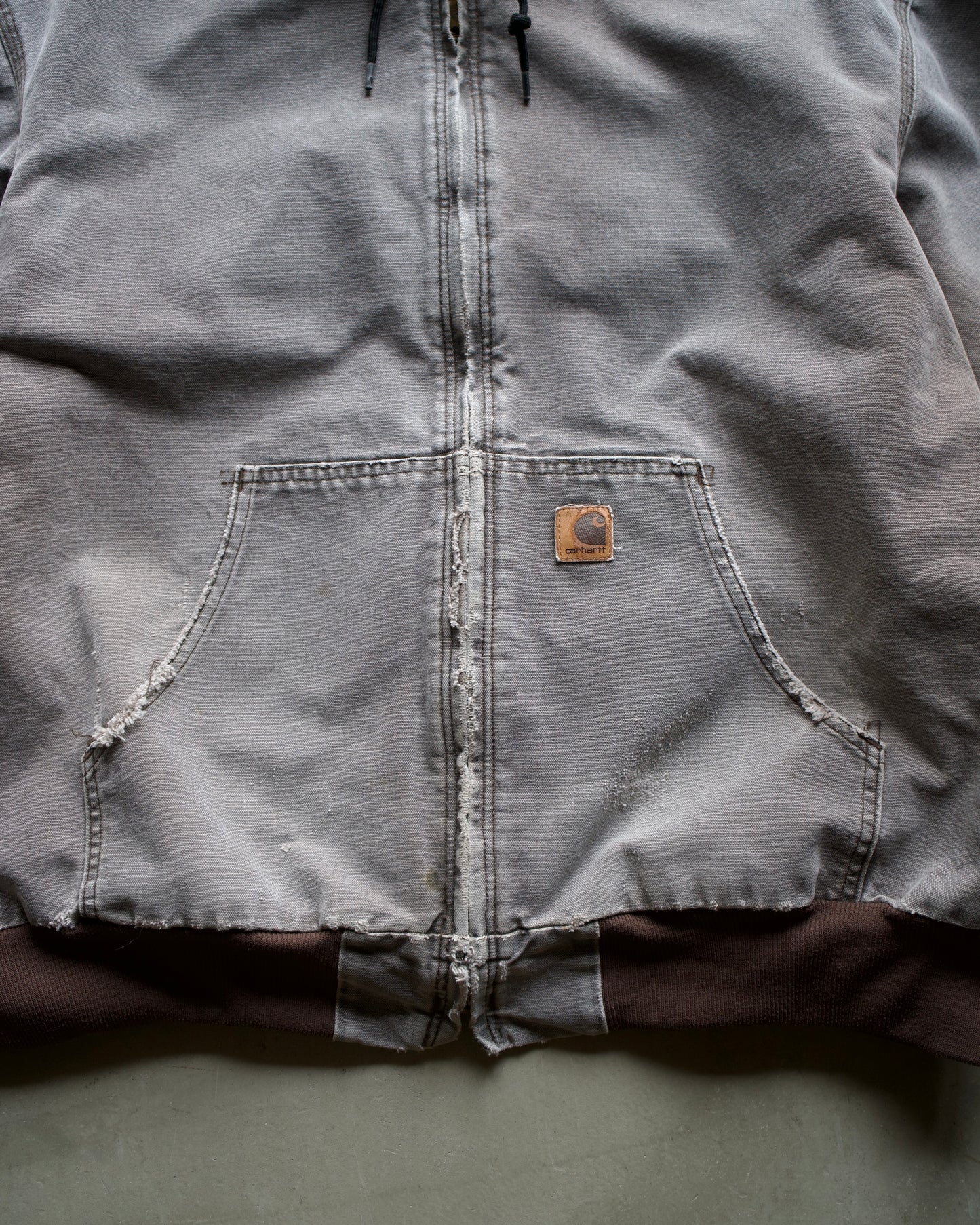 Carhatt Faded Destroyed Active Parka Jacket