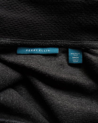 90s Perry Ellis thermal zip-up jacket