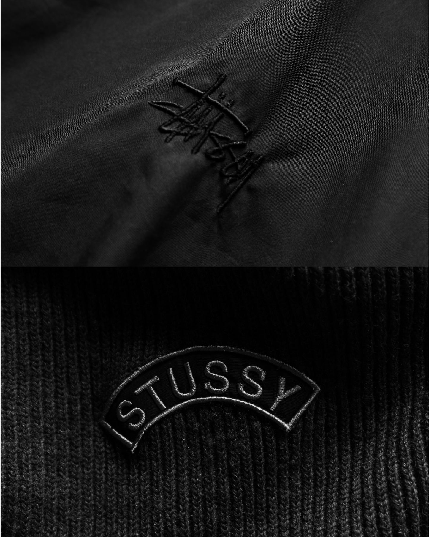 Old Stussy Wool Nylon Reversible Jacket