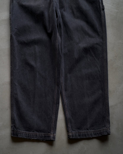 90s “MISSION BLUES”Painter Black Denim Pants