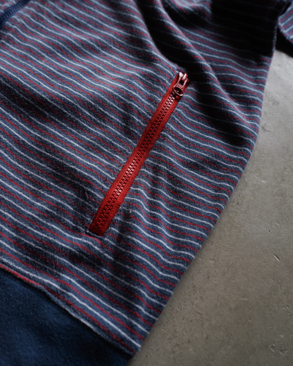 stussy border double zip up foodie