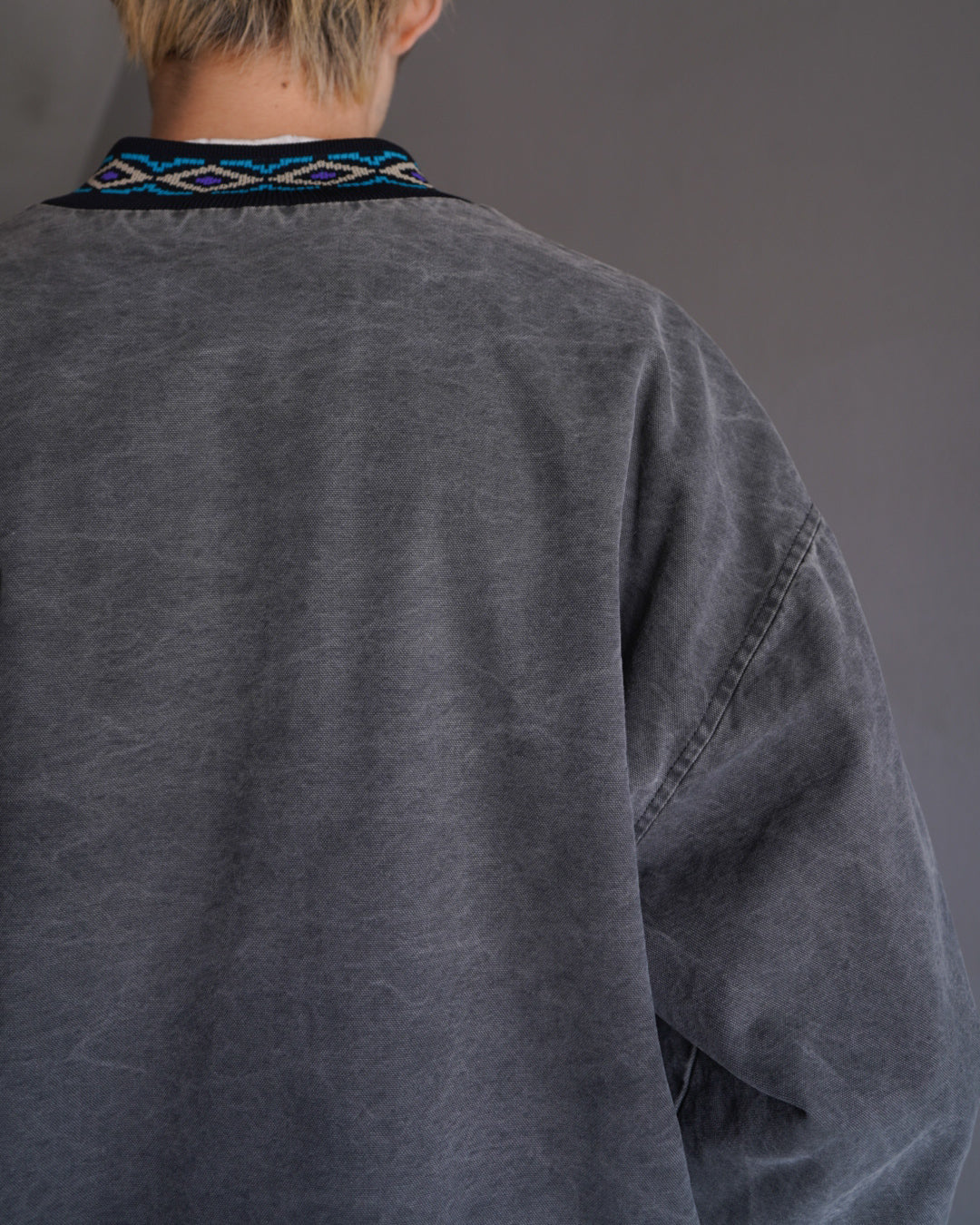 deuces and jacks native pattern ash black jacket