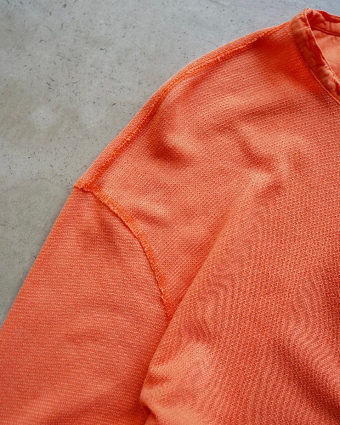 "Ralph Lauren" Orange Henley neck Shirt