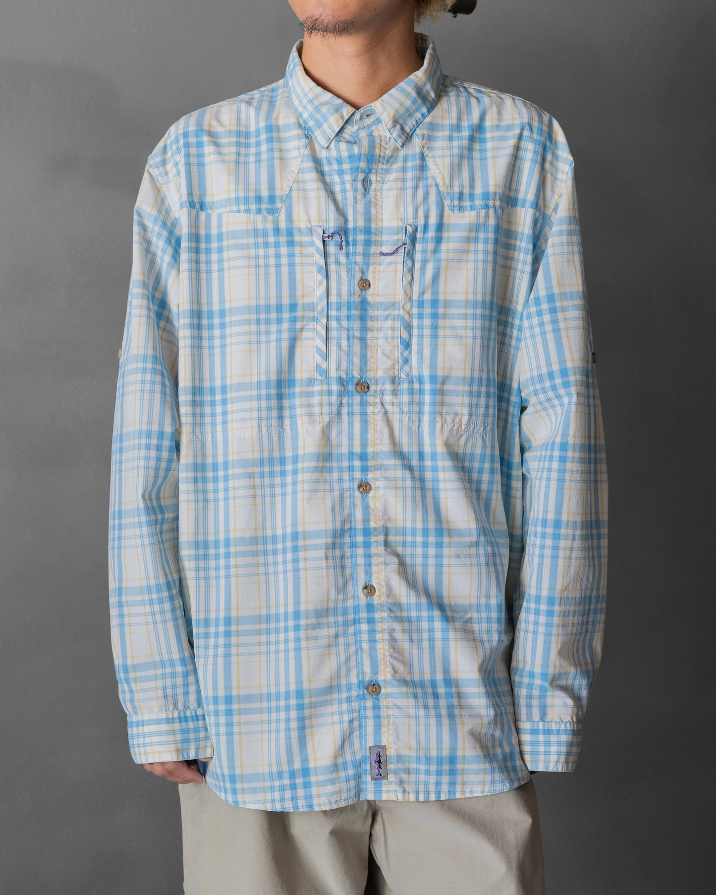 Patagonia plaid check pattern "Sun Stretch Long sleeve shirt"