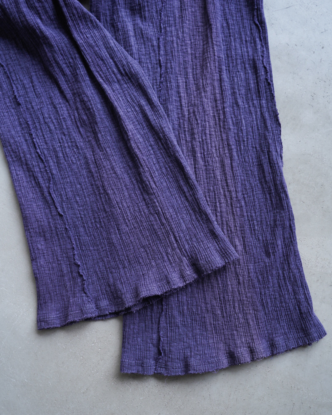 cotton wide flare easy pants for ladies