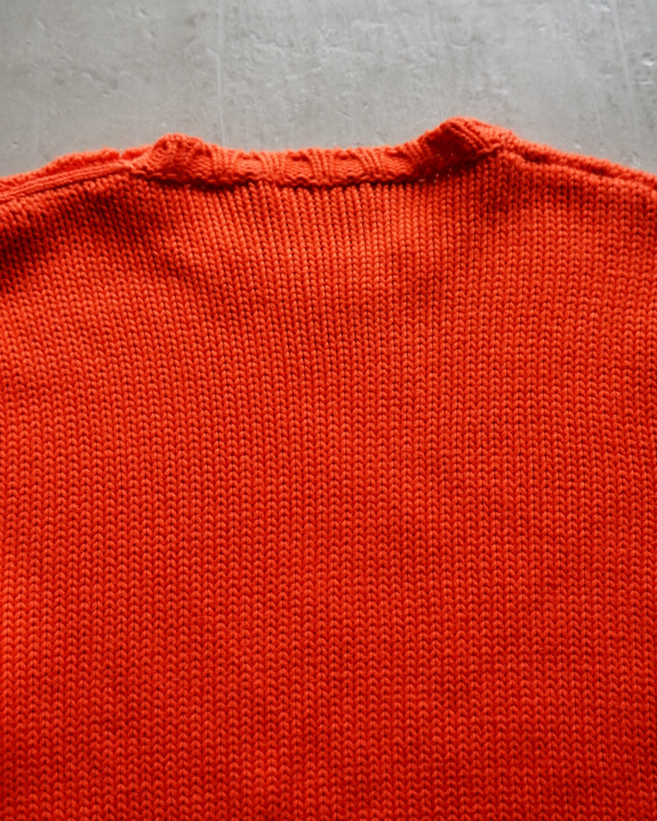 Ralph Lauren Purple Label cotton clue neck knit sweater