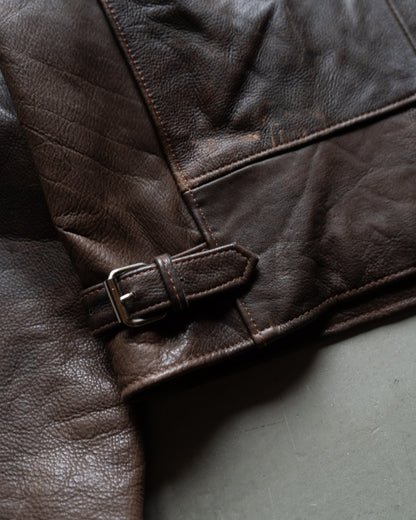 ALVIN YORK single leather jacket made in france
