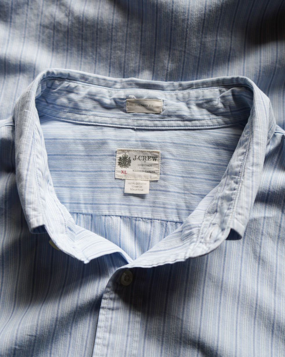 J.CREW stripe design cotton shirt