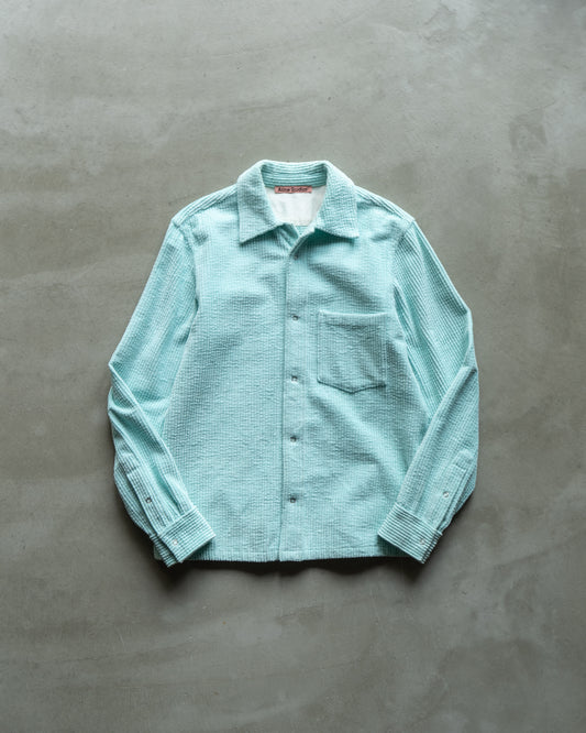 Acne Studios corduroy snap button design shirts