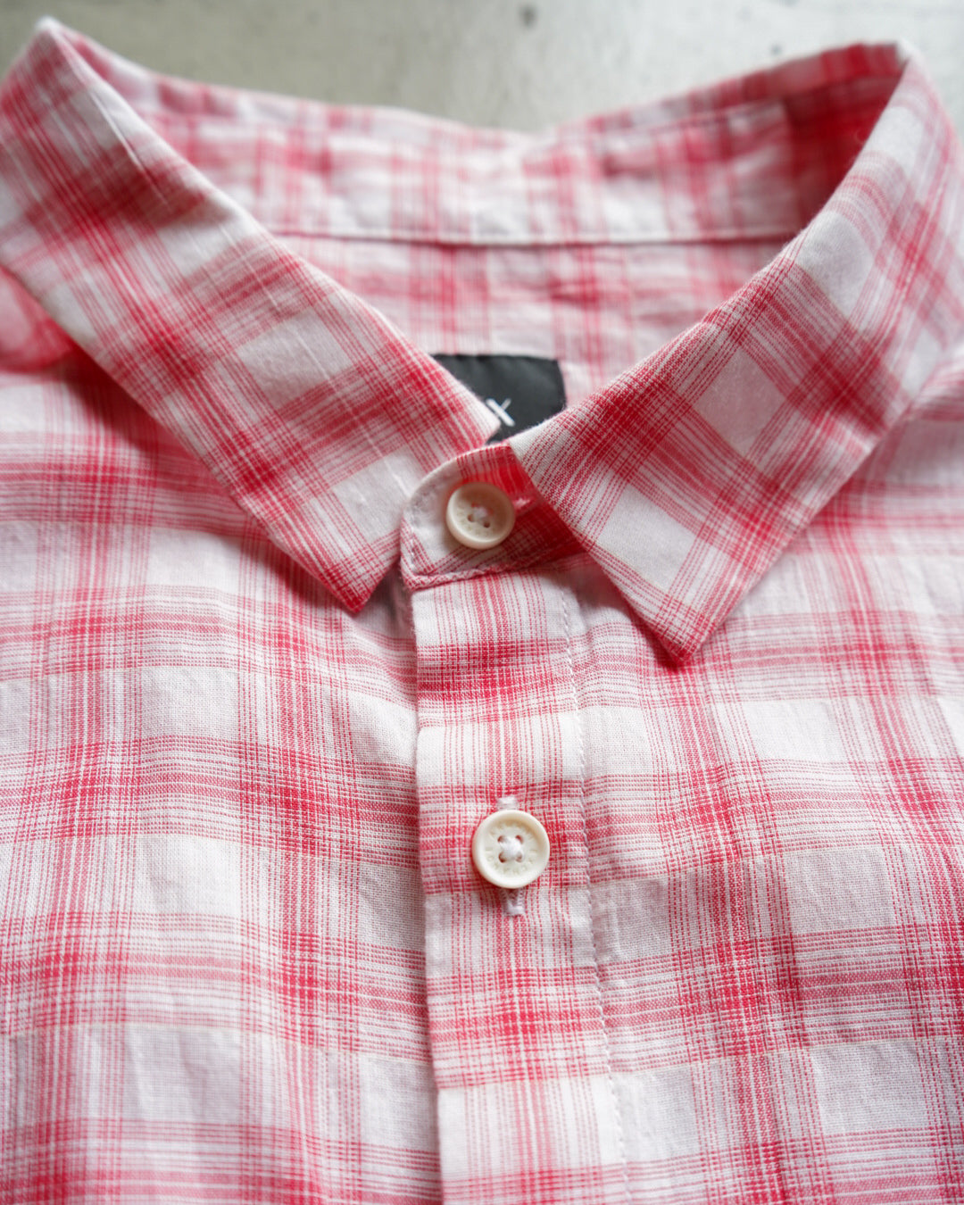 Armani Exchange Light Pink Check S/S  Shirt