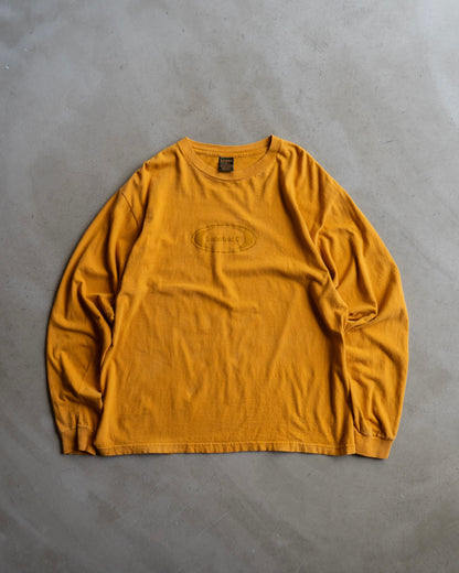 90's Timberland logo design print long sleeve tee