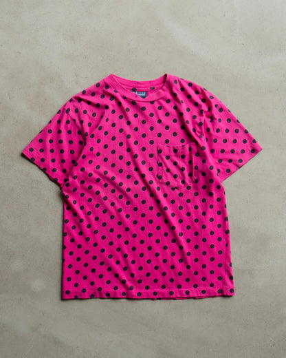 90's nordstrom dot design pocket tee