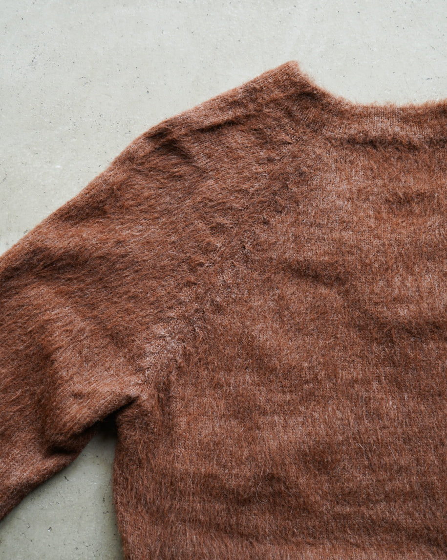 " ladies " 60s alpaca wool v neck knit