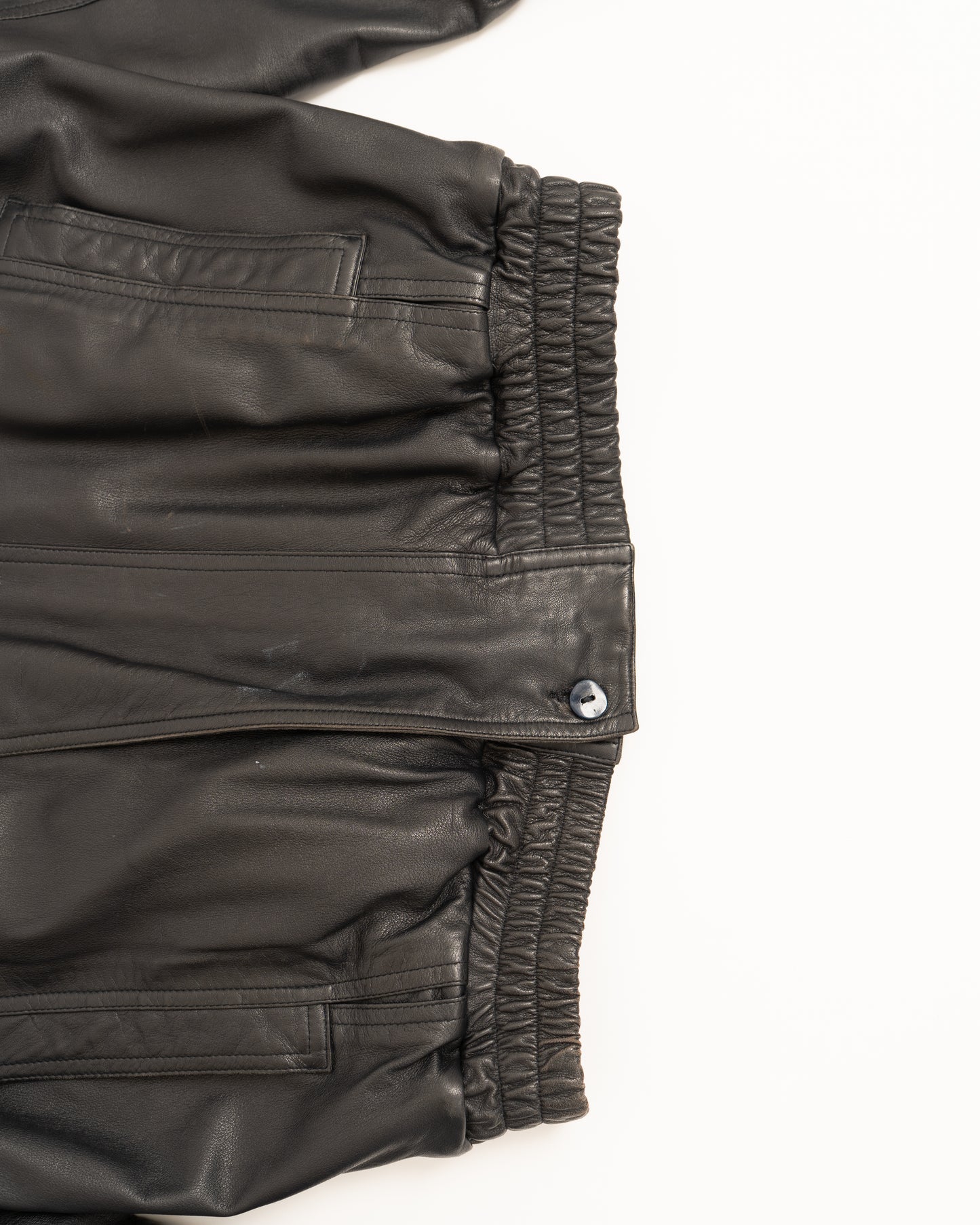 LANVIN front fly design leather jacket