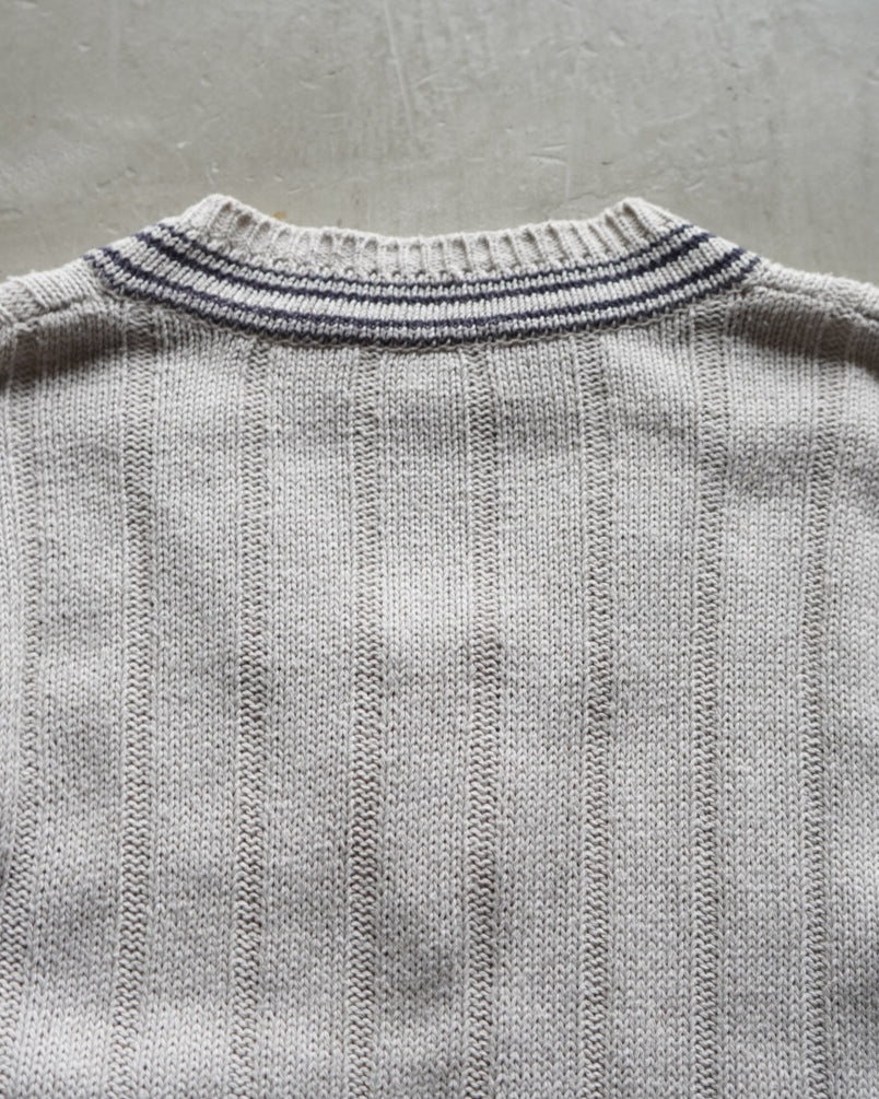 JUMELLE line lib design v  neck knit