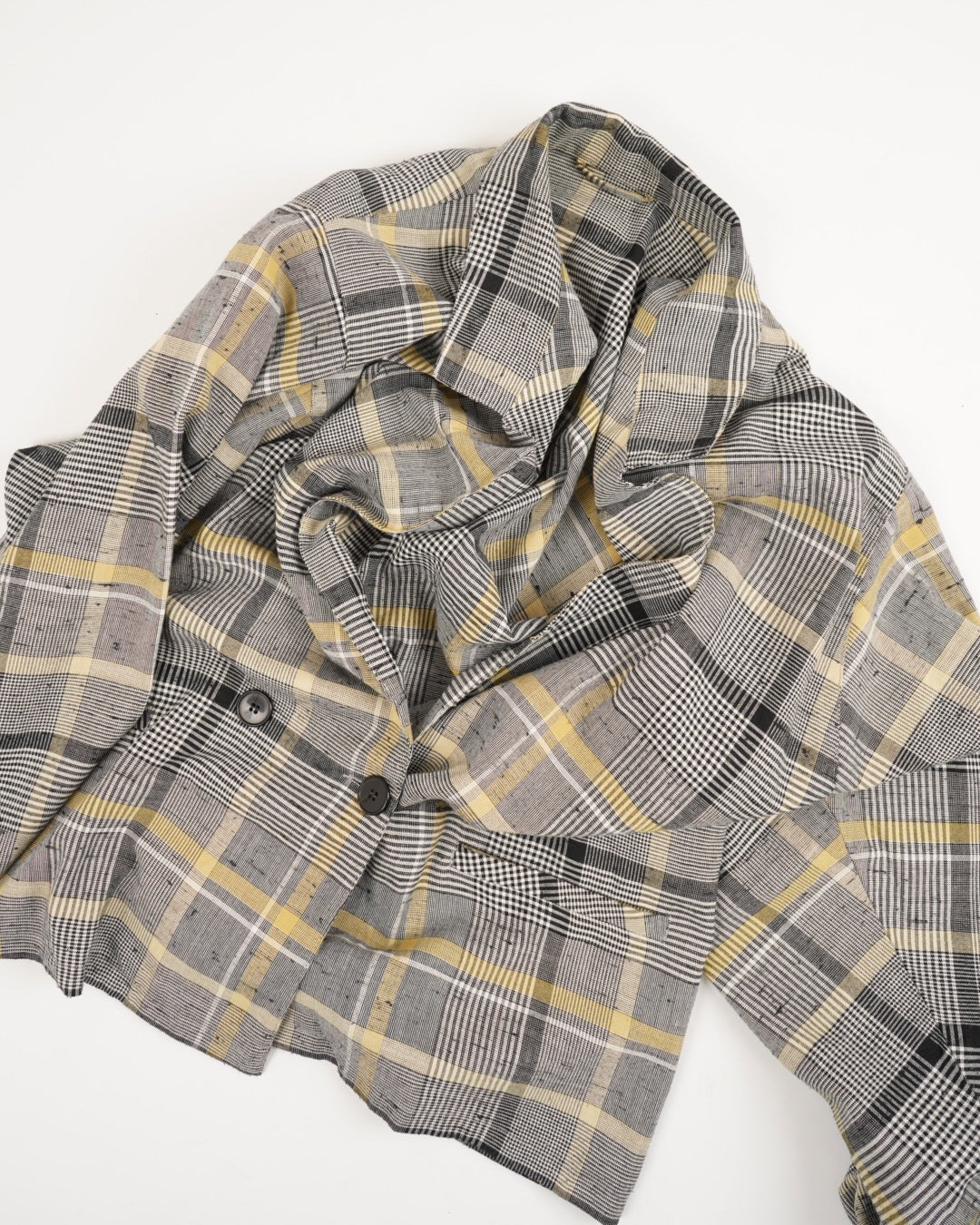 POLYESTER / VISCOSE check tailored jacket