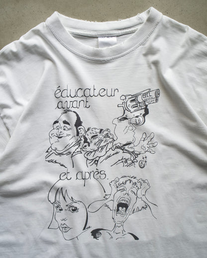 Euro Design Cartoon Print Tee