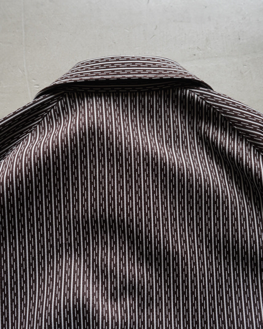 70s stripe design blouson jacket