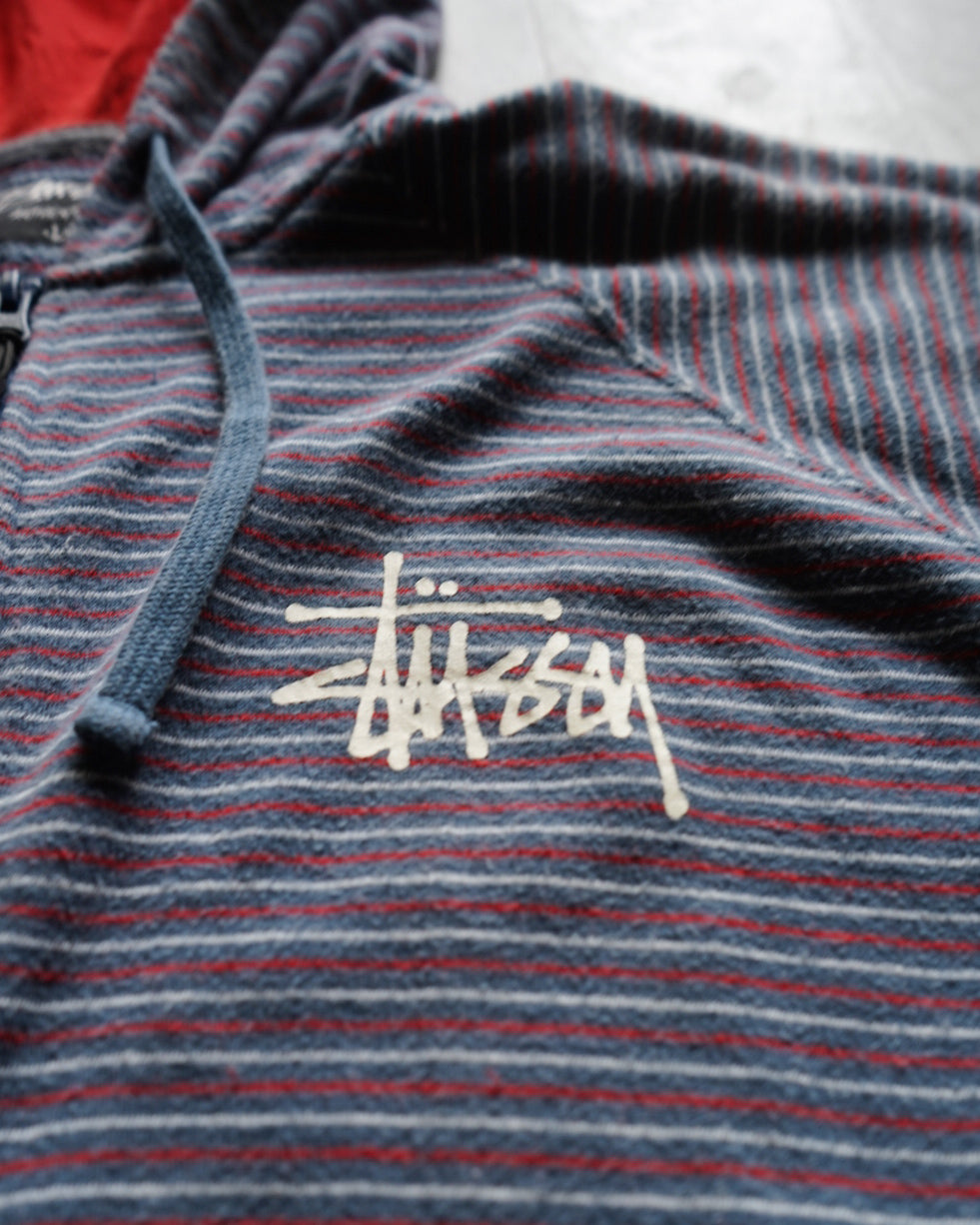 stussy border double zip up foodie