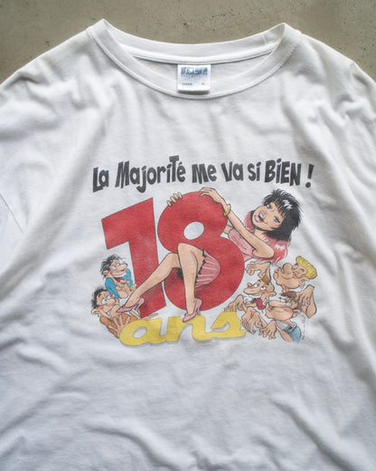 Erotic Euro Design Print Tee