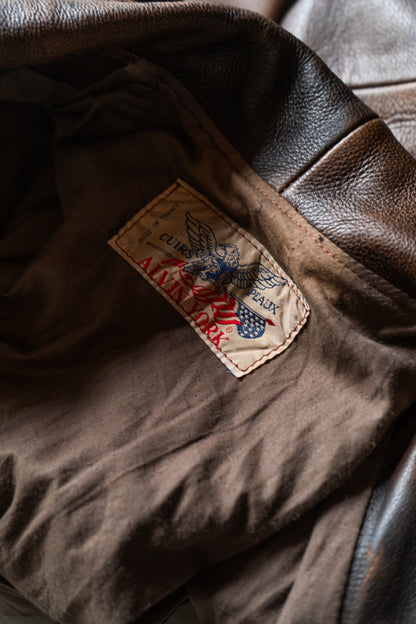 ALVIN YORK single leather jacket made in france