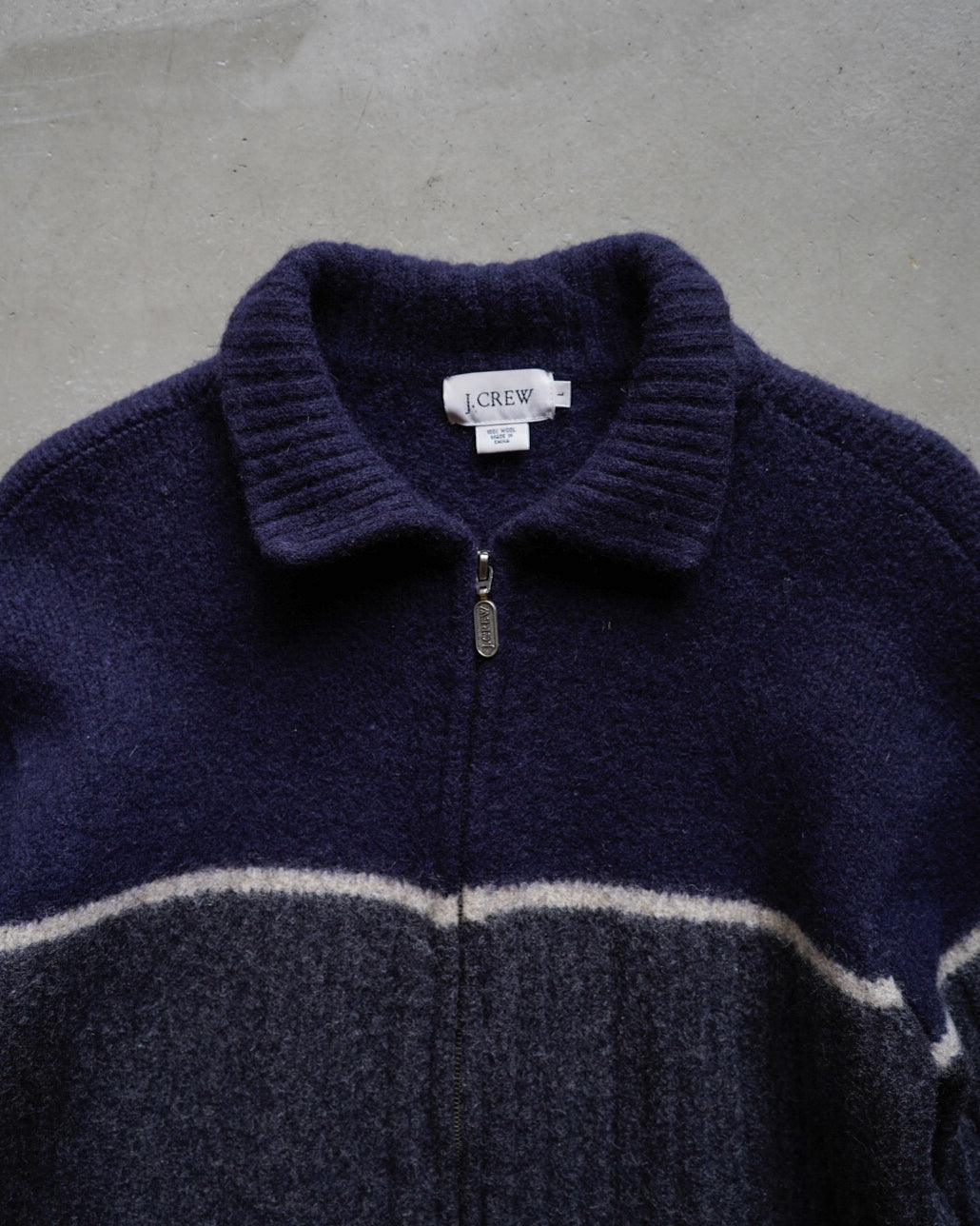 j.crew wool zip-up sweater