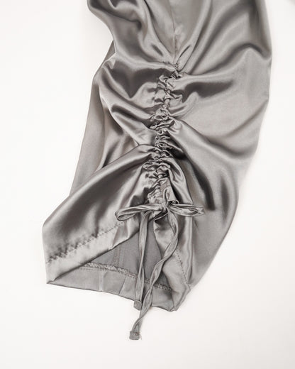 satin cargo easy pants