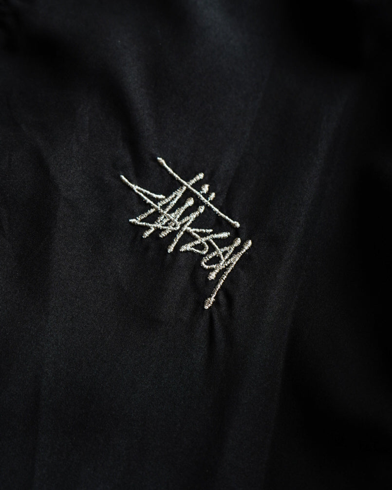 90s old stussy sports nylon zip-up jacket