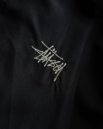 90s old stussy sports nylon zip-up jacket